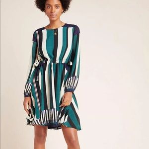 Anthropologie Striped Leger Dress